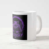 Ernsthaft Katze Jumbo-Tasse (Vorderseite Rechts)
