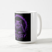 Ernsthaft Katze Kaffeetasse (VorderseiteRechts)