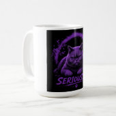 Ernsthaft Katze Kaffeetasse (Vorderseite Links)