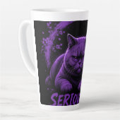 Ernsthaft Katze Milchtasse (Linke Ecke)