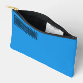Ernsthaft Klassisch Minimal Einfach Blau Zubehörtasche (Offen)