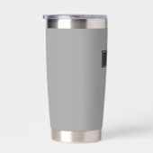 Ernsthaft Klassisch Minimal Einfach Grau Thermobecher (Rechts)