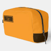 Ernsthaft Klassisch Minimal Einfach Orange Waschbeutel (Rechte Ecke)