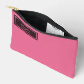 Ernsthaft Klassisch Minimal Einfach Rosa Zubehörtasche (Offen)