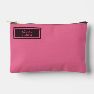 Ernsthaft Klassisch Minimal Einfach Rosa Zubehörtasche