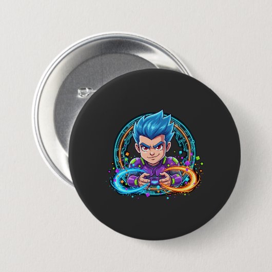 Ernsthaft Lustig Gaming Button (Vorne & Hinten)