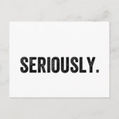 ernsthaft postkarte (Vorderseite)