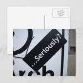 Ernsthaft? Postkarte (Vorne/Hinten)
