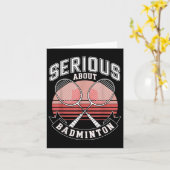 Ernsthaft über Badminton Karte (Gelbe Blume)