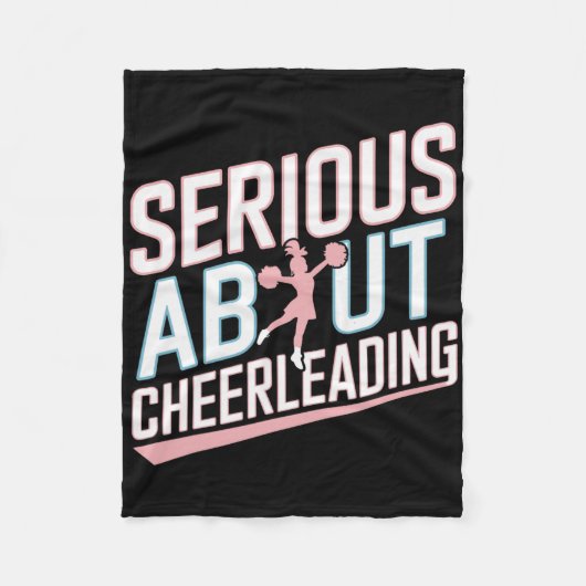 Ernsthaft über Cheerleading Lustiger Cheerleader-J Fleecedecke (Vorderseite)
