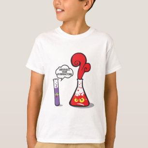 ernsthaft über dem Reagieren T-Shirt