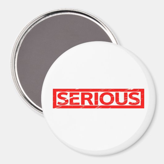 Ernsthafte Briefmarke Magnet (Vorderseite/Rückseite)