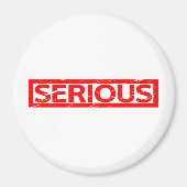 Ernsthafte Briefmarke Magnet (Vorne)