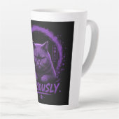 Ernsthafte Katze  Milchtasse (Rechte Ecke)