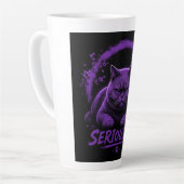 Ernsthafte Katze  Milchtasse (Linke Ecke)