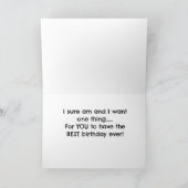 ERNSTHAFTE/NIEDLICHE KUHE SAGT "GLÜCKLICHER GEBURT KARTE (Innenseite)