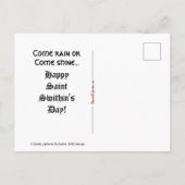 'Ernsthafte' St.-Swithin-Grußkarte Postkarte (Rückseite)