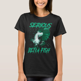 Ernsthafter Halter von Betta-Fischen Tropischer Fi T-Shirt