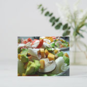 Ernsthafter Salat Postkarte (Stehend Vorderseite)