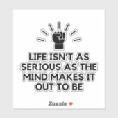 Ernsthaftes Denken Aufkleber (Blatt)