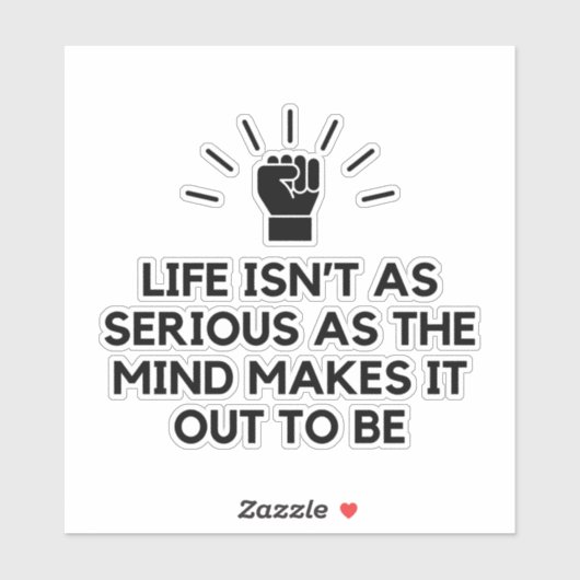 Ernsthaftes Denken Aufkleber (Blatt)