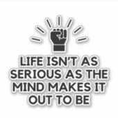 Ernsthaftes Denken Aufkleber (Vorderseite)