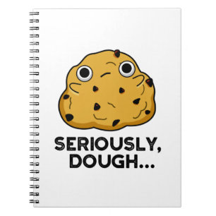 Ernsthaftes Teig Funny Baking Food Puff Notizblock