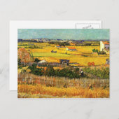 Ernte am La Crau - Van Gogh Postkarte (Vorne/Hinten)