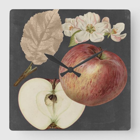 Ernte am Mitternacht II Quadratische Wanduhr (Vorderseite)