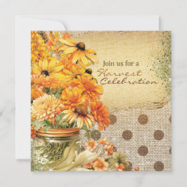 Ernte-Ansammlung Einladung