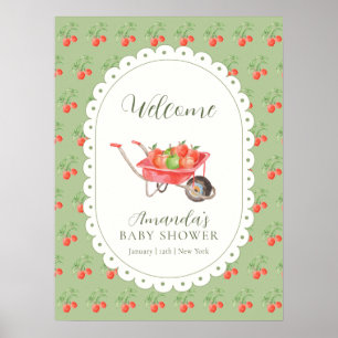 Ernte-Apfel Unserer Liebling Baby Shower Willkomme Poster