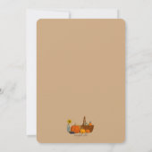 Ernte Basket Erntedank Einladung (Rückseite)