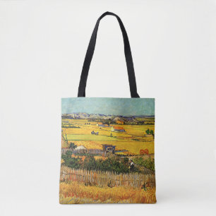 Ernte bei La Crau, Montmajour von Vincent van Gogh Tasche