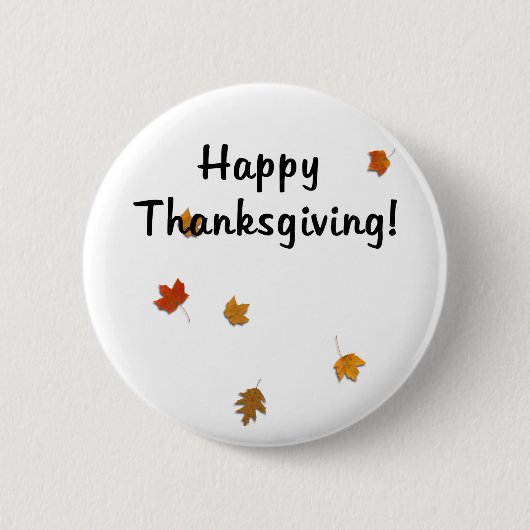 Ernte-Blätter Button (Vorderseite)