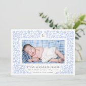 Ernte Blume Geburtsankündigung Ankündigung (Stehend Vorderseite)