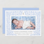 Ernte Blume Geburtsankündigung Ankündigung (Vorne/Hinten)