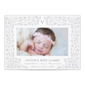 Ernte Blume Geburtsankündigung Ankündigung