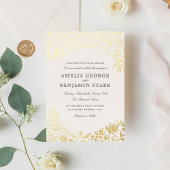 Ernte Blume Hochzeitsfoil Einladung