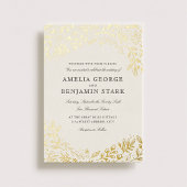 Ernte Blume Hochzeitsfoil Einladung