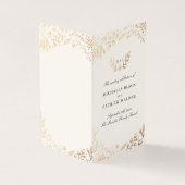 Ernte-Blume-Mini-Hochzeitsprogramm (Vorderseite)