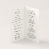 Ernte-Blume-Mini-Hochzeitsprogramm (Innenseite)