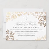 Ernte Blume Taufe Einladung (Vorderseite)