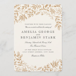 Ernte-Blumen Einladung