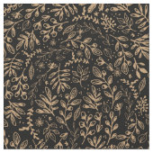 Ernte-Blumen Stoff (Nahaufnahme)