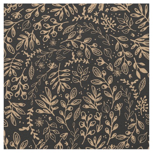 Ernte-Blumen Stoff (Nahaufnahme)