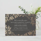 Ernte-BlumenHousewarming Einladung (Stehend Vorderseite)