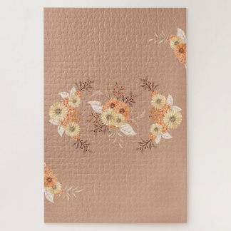 Ernte-Blüten-Harmonie – Erdige Floral-Mischung Puzzle