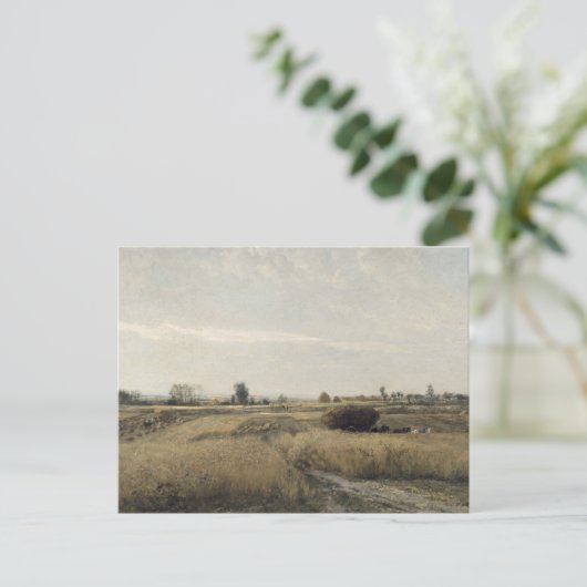 Ernte | Charles-Francois Daubigney Postkarte (Stehend Vorderseite)