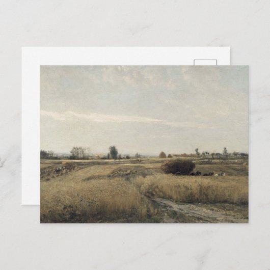 Ernte | Charles-Francois Daubigney Postkarte (Vorne/Hinten)