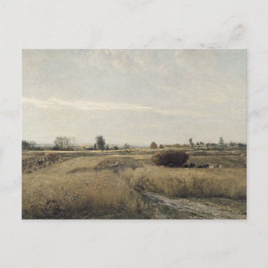 Ernte | Charles-Francois Daubigney Postkarte (Vorderseite)